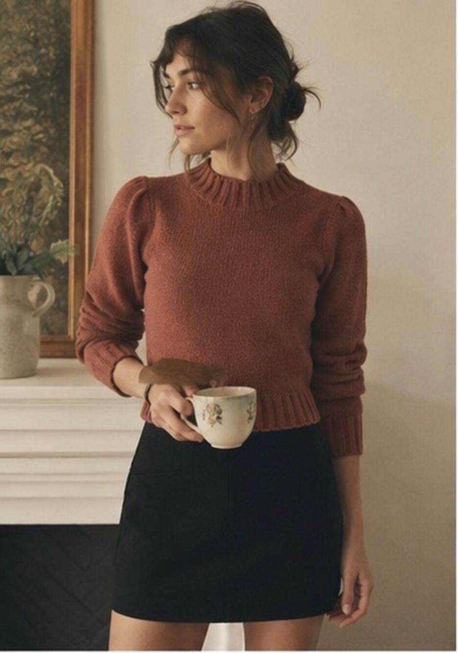 NWT Doen May cashmere sweater Dusty Rose XS